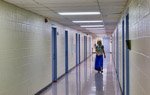 Road Home shelter, housing hallway